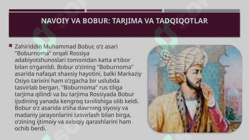 O'zbek mumtoz adabiyotining Rossiya va Yevropada oʻrganilishi 8