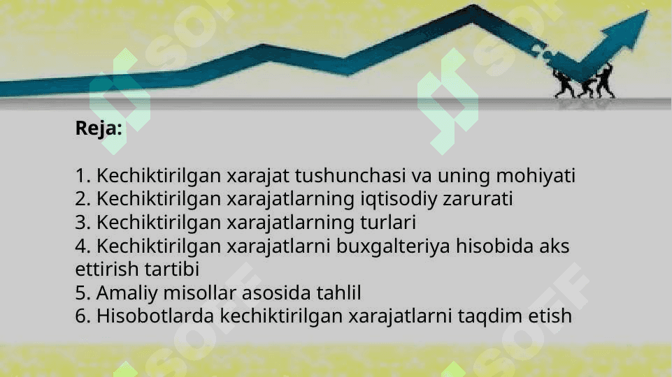 Kechiktirilgan xarajatlarni hisobga olish 2