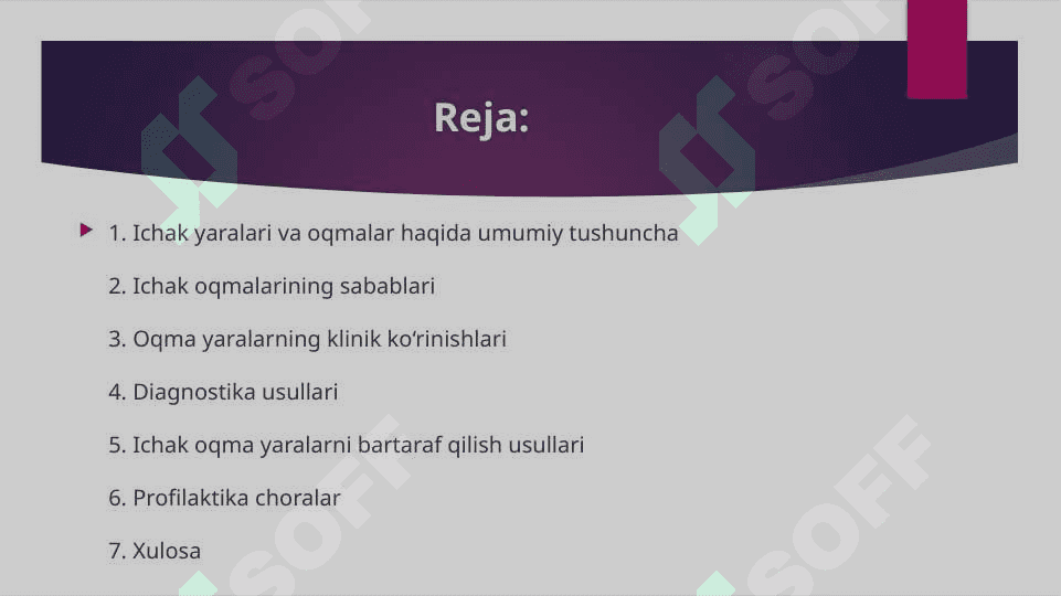 Ichak oqma yaralarni bartaraf qilish usullari 2