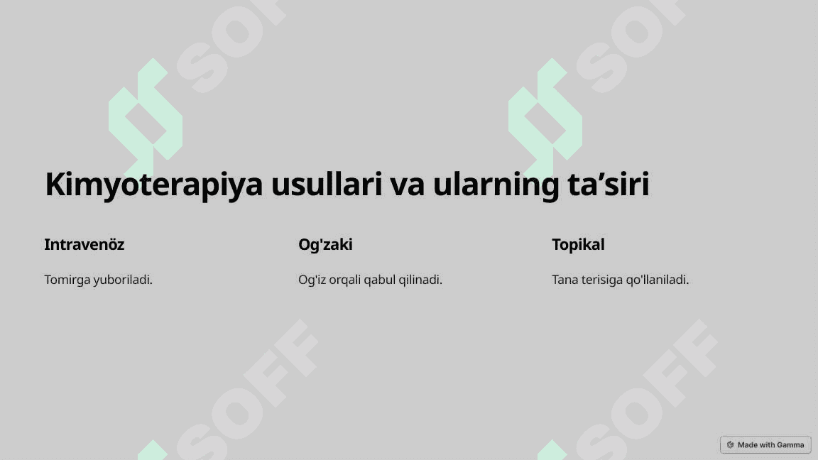 Onkologiyada ishlatiladigan dorilar. Kimyoterapiya 4