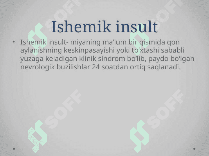 Ishemik insult 6