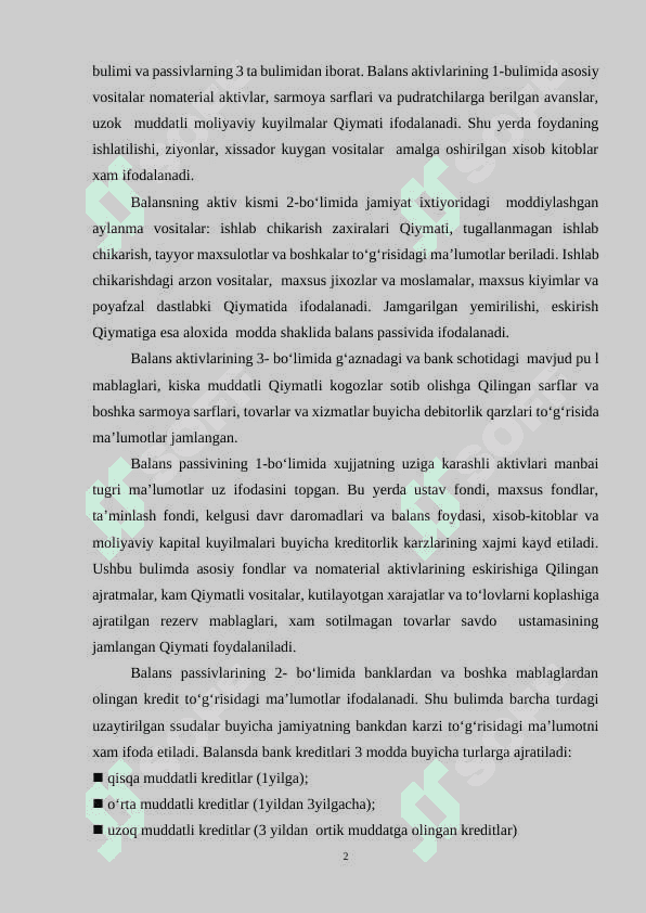 "Korxona Foydasini Moliyaviy Hisobotlarda Aks Ettirish Usullari" - 1-Kurs Talabalari uchun Tayyor Referat | Buxgalteriya Hisobi va Moliyaviy Tahlil 2