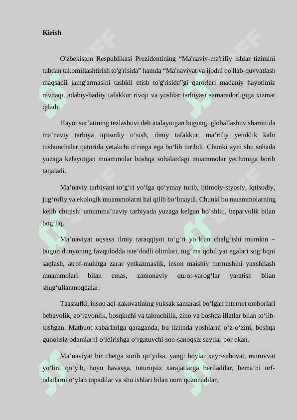 MANAVIYAT VA MILLIY G'OYA 3