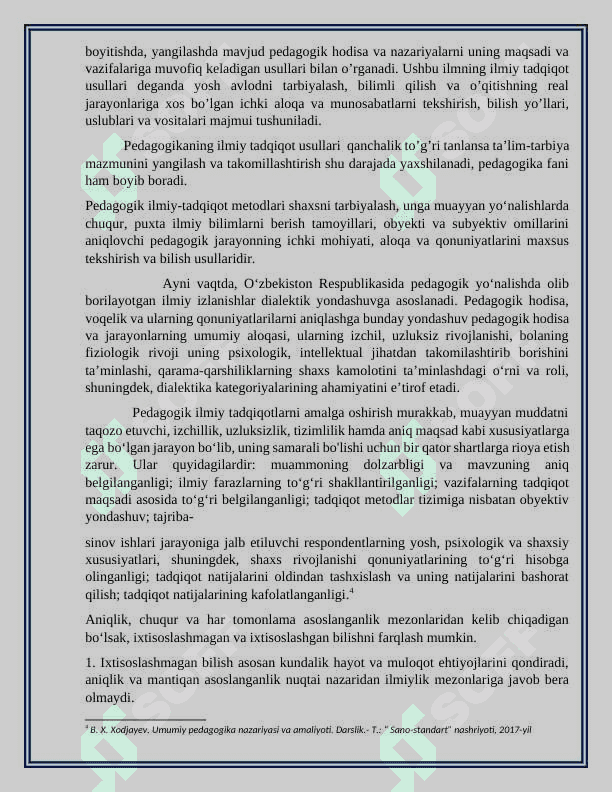 Ilmiy tadqiqot metodlari tasnifi. 8