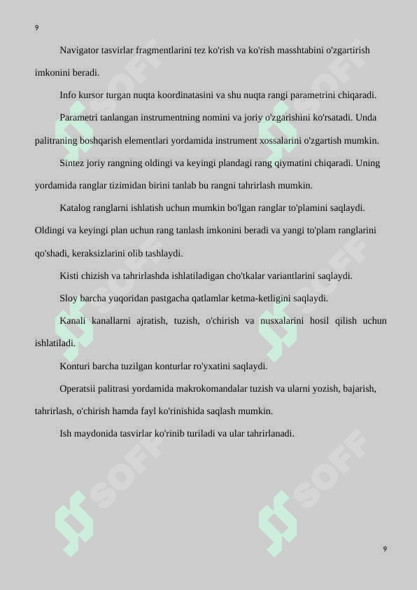 Adobe Photoshop dasturida rasmlarni qayta ishlash tehnologiyalari 8