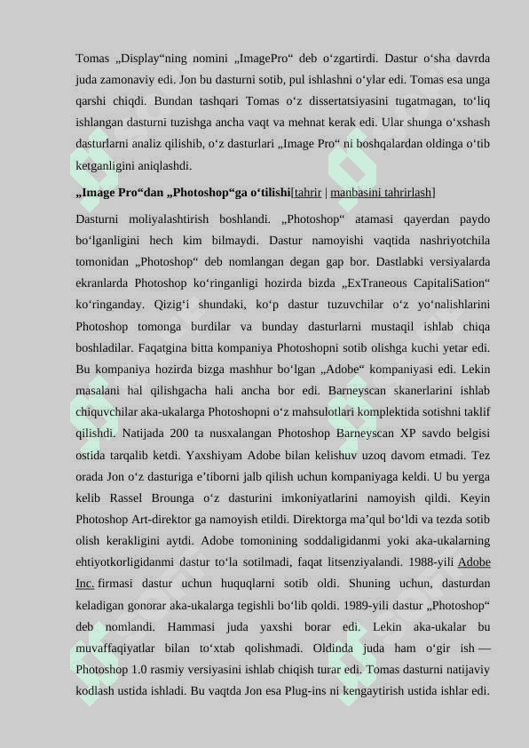 ADOBE PHOTOSHOP DASTURINING ASOSIY IMKONIYATLARI, MAXSUS EFFEKTLAR YARATISH 4