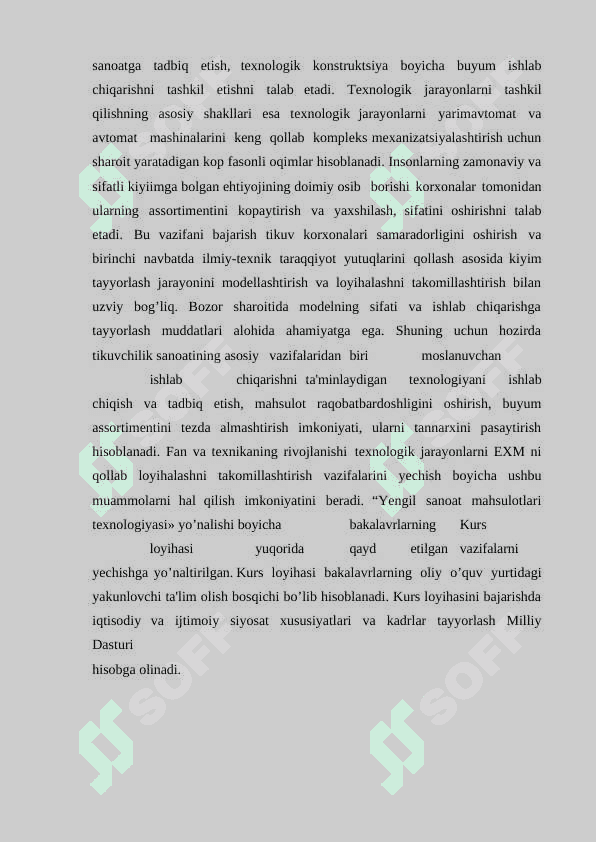 Ayollar kapyishoni texnologik jarayonlarini loyihalash 6
