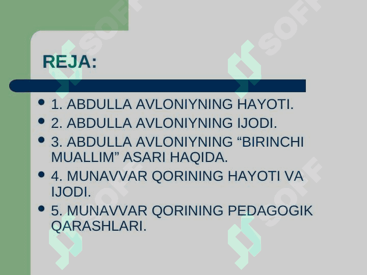 Abdulla Avloniy va Munavvar Qori Abdurashidxonovlarning pedagogik ta`limoti 3
