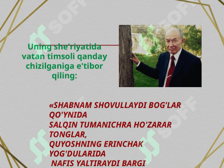 Abdulla Oripov she'riyati to'g'risida 8