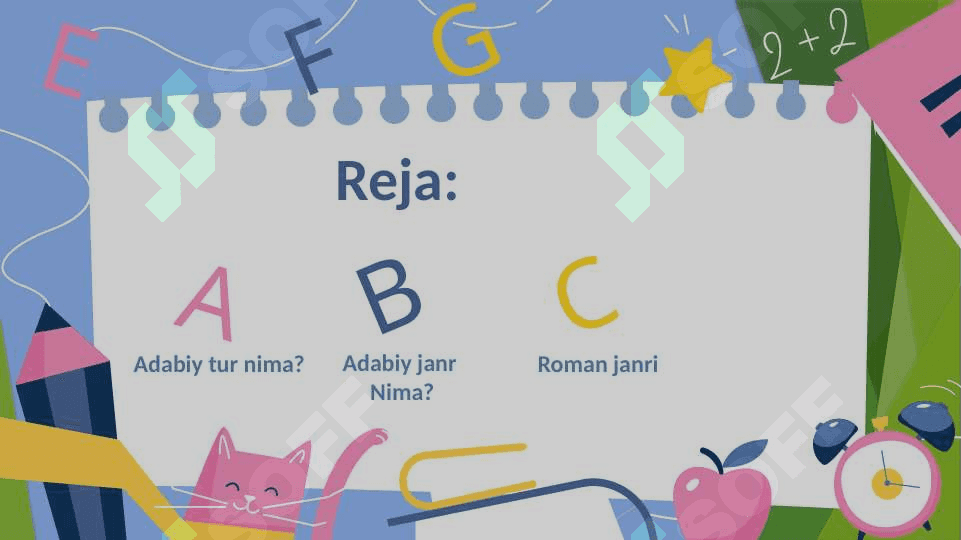 Adabiy tur va janr nazariyasi 2