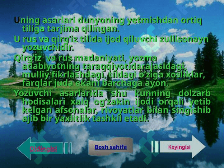 CHingiz Aytmatovning “Qiyomat” romani 4