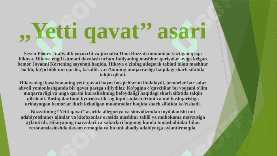 DINO BUZZATINING YETTI QAVAT ASARI XURSHID DO'STMUHAMMADNING JIMJITXONAGA YO'L ASARLARI QIYOSIY TAHLILI 6