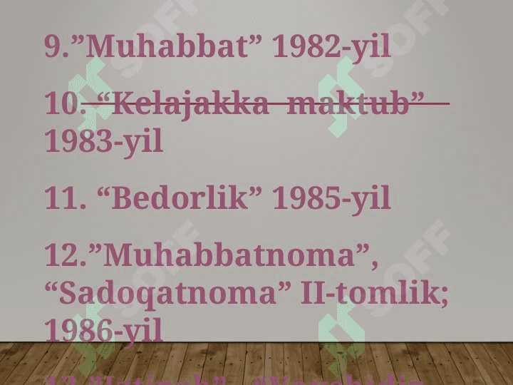 Erkin Vohidovning hayoti va ijodi. She’riyati 7