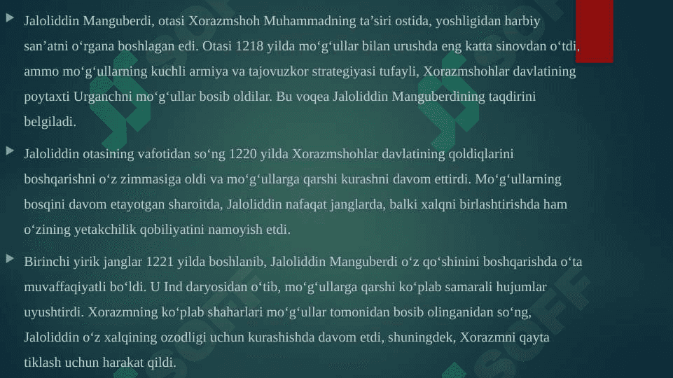 Jaloliddin Manguberdi-Vatan himoyachisi 8