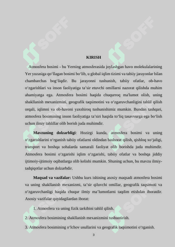 Atmosfera bosimi va uning xususiyatlari 3
