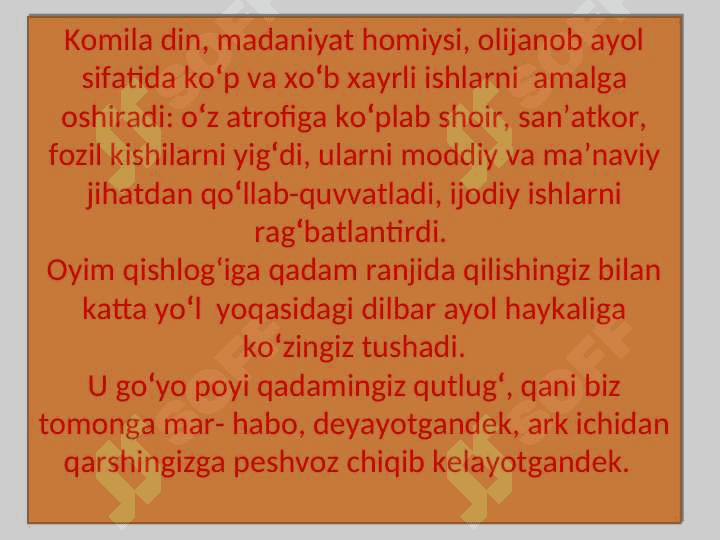 Nodira hayoti va ijodi 5
