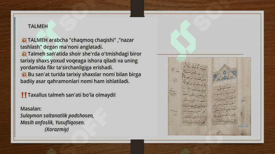 She’riy san’at turlarini o‘tish metodikasi 8