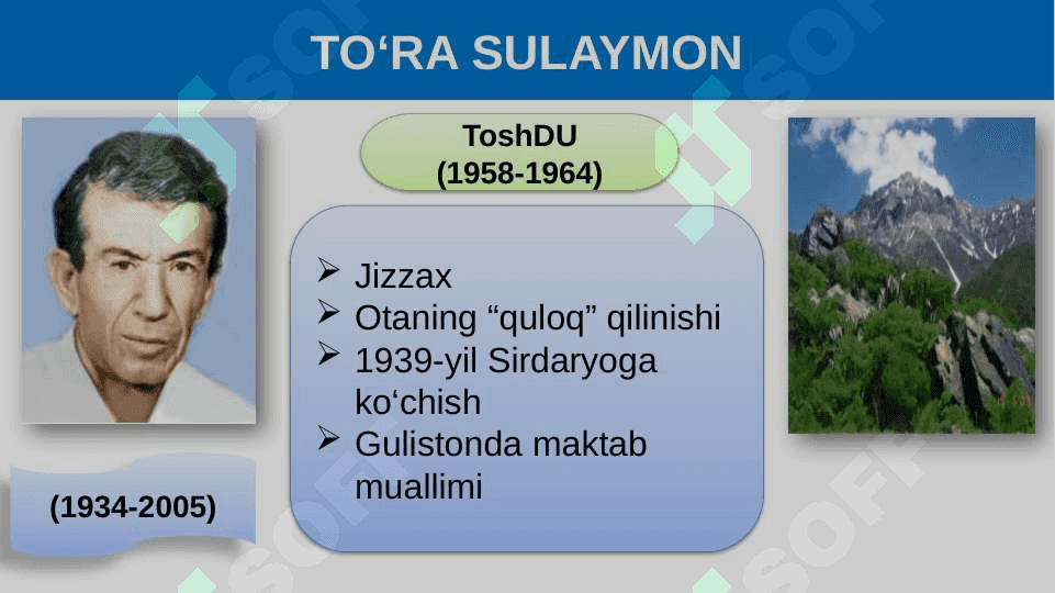 TO‘RA SULAYMON 2