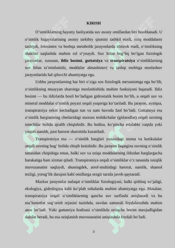 Ildizbosimi,guttatsiya,transpirasiya  va ularning fiziologik ahamiyati 3