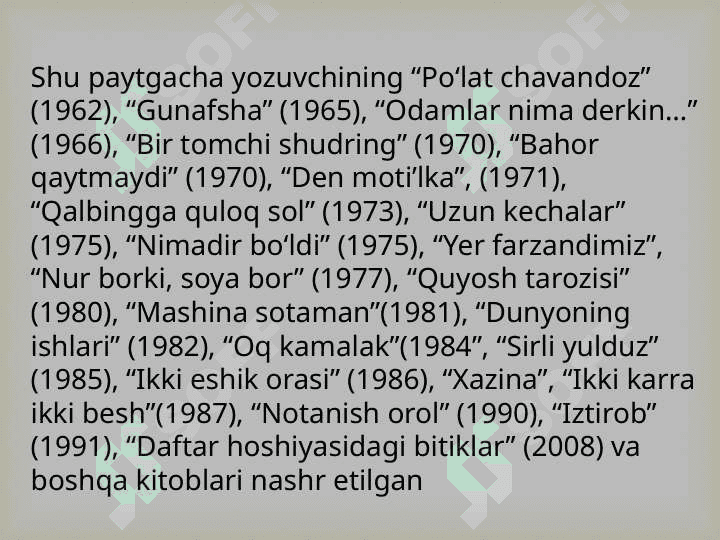 XX asr O'zbek adabiyotining til xususiyatlari 2