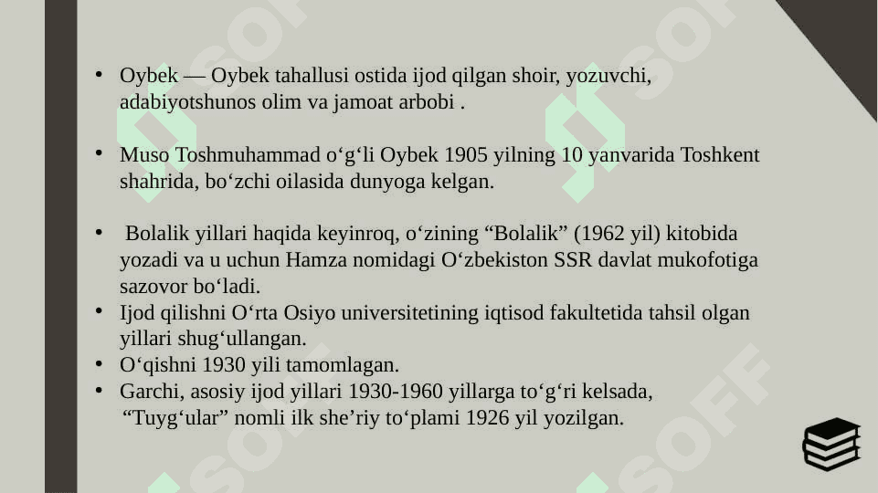 XX Asr o‘zbek adabiyotining til xususiyatlari oybek ijodi misolida 3