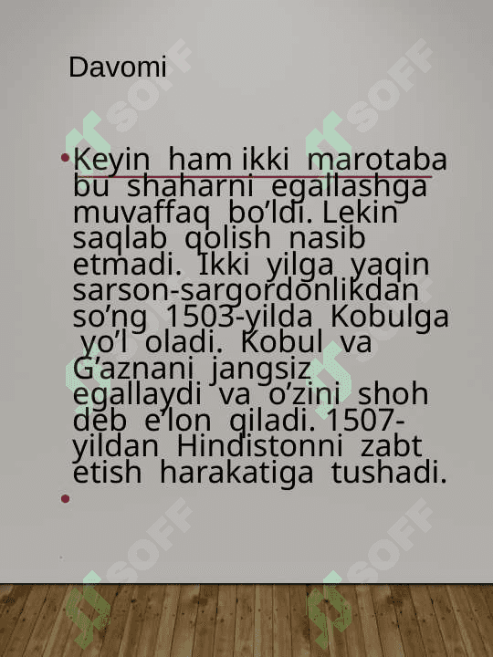 Zahiriddin Muhammad  Boburning hayoti va ijodi 3