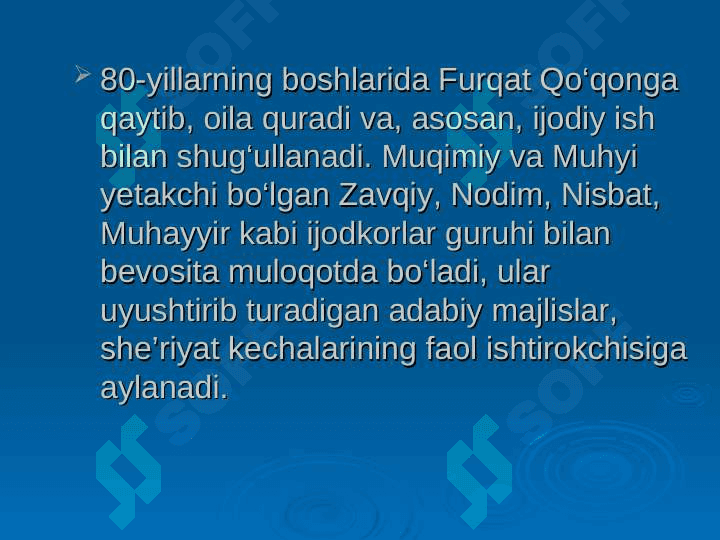 Zokirjon Xolmuhammad o`g`li Furqat 6