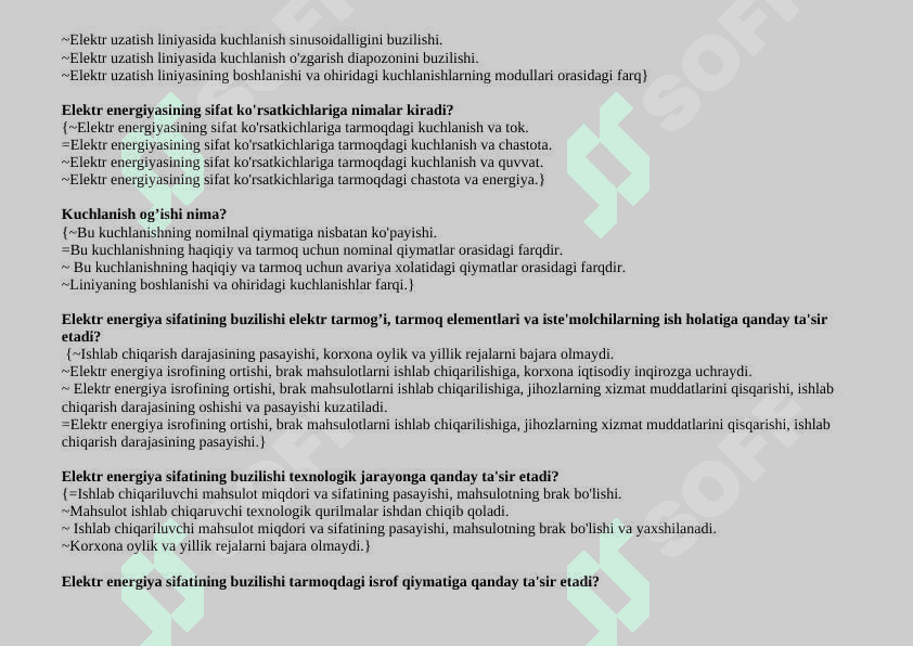 Sanoat karxonalarning elektr ta’minot 6
