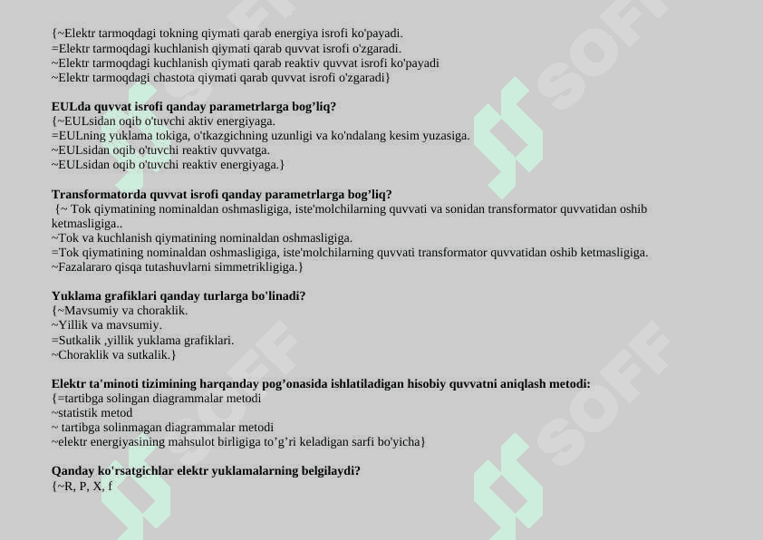 Sanoat karxonalarning elektr ta’minot 7