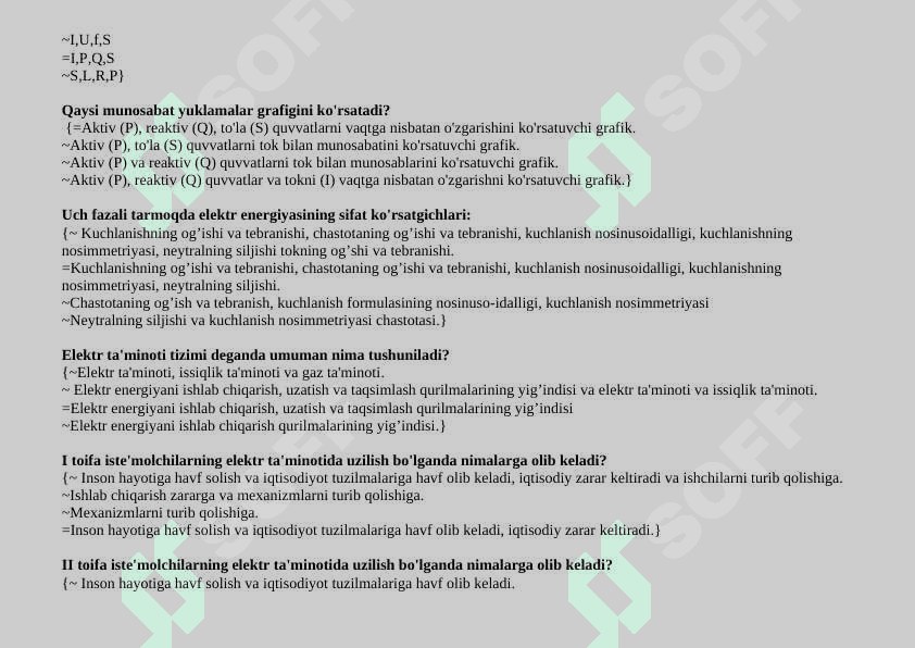 Sanoat karxonalarning elektr ta’minot 8