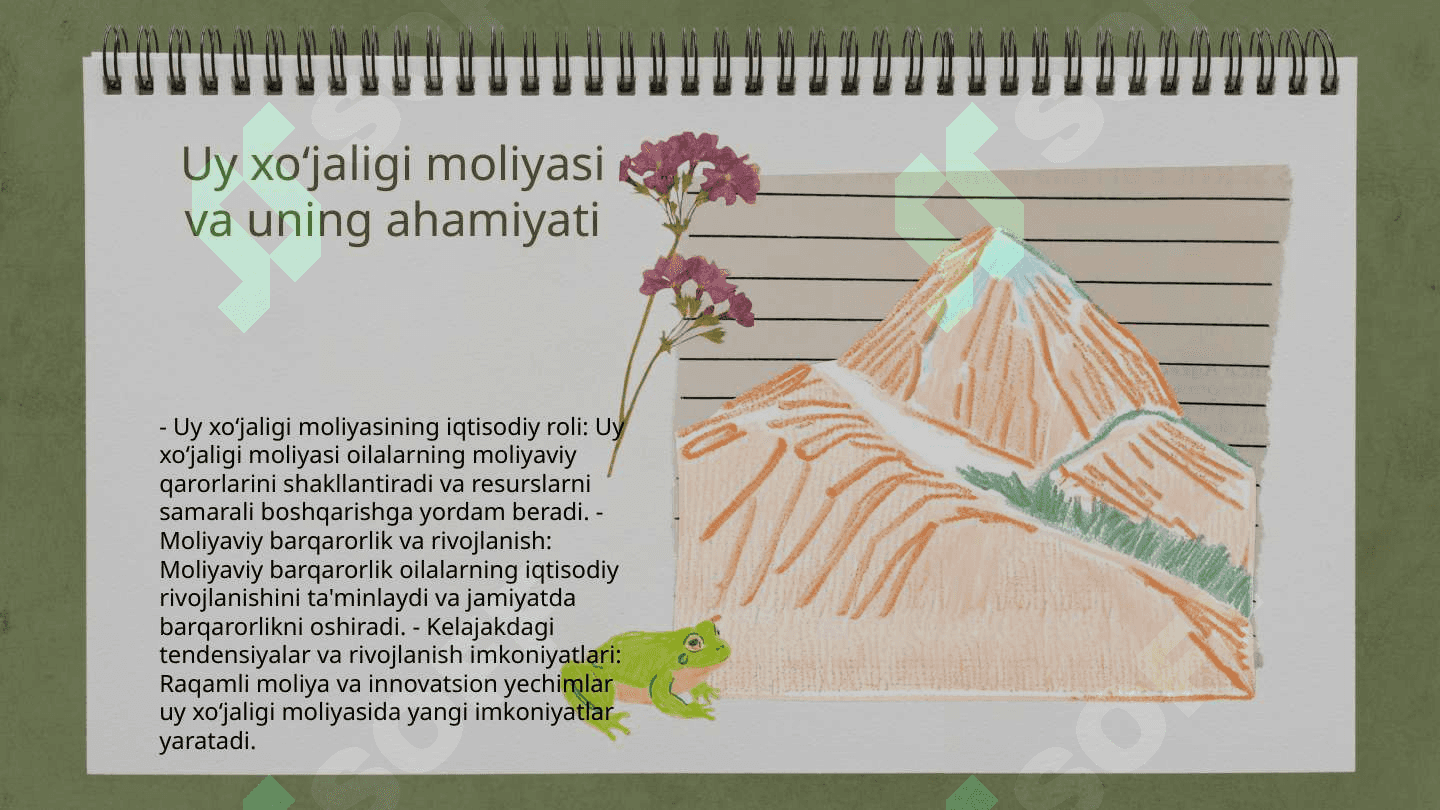 Uy xo‘jaligi moliyasi 6