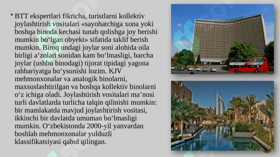 Mehmonxonalar tasnifi va turlari 4