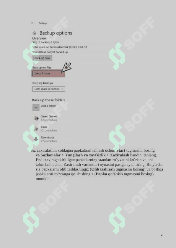 Windows OTda Zaxira Nuskalashni (Backup and Restore) amalga oshirish mavzusida 6