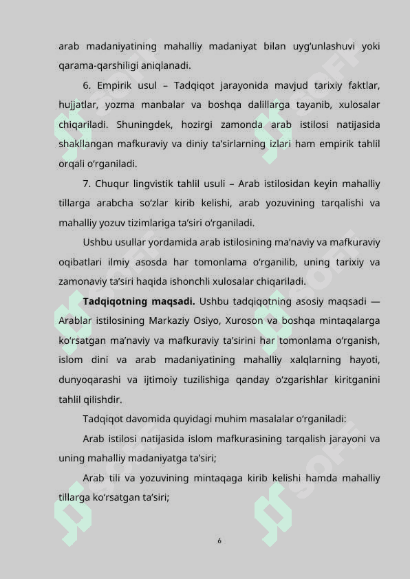 Arablar istilosining manaviy va mafkuraviy oqibatlari 6