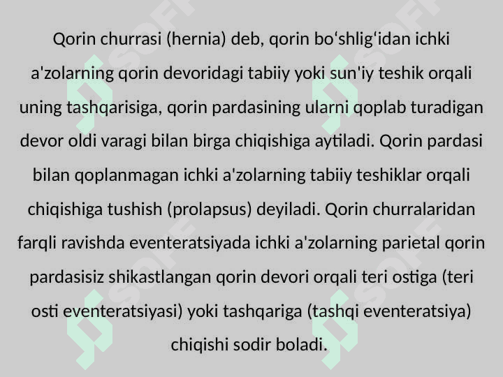 Qorin churralari va ularning asoratlari 2