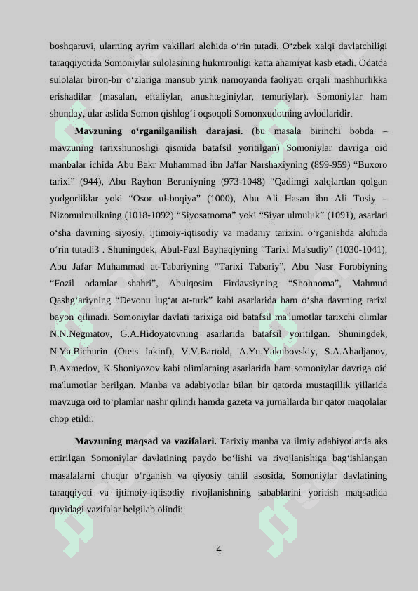 Somoniylar davrida Movaraunaxrdagi ijtimoiy- iqtisodiy hayot 4
