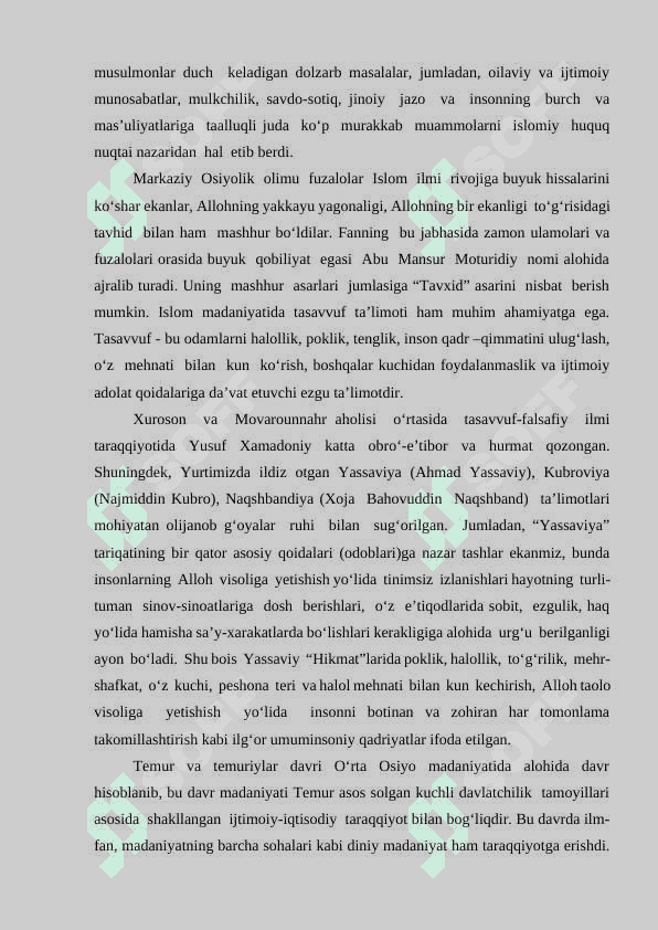 ISLOM QADRIYATLARI 2