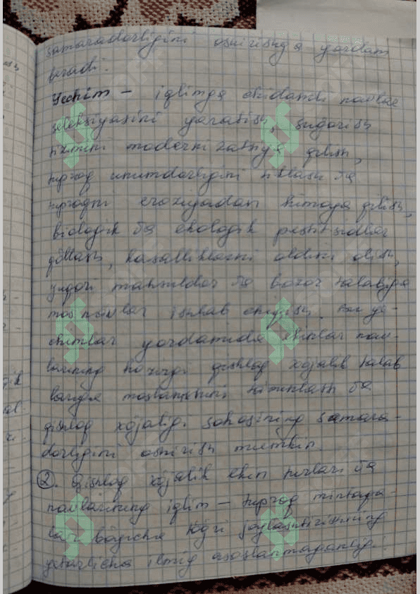 Oziq ovqat xafsizligi va ulardagi muomolarni hal etish 2