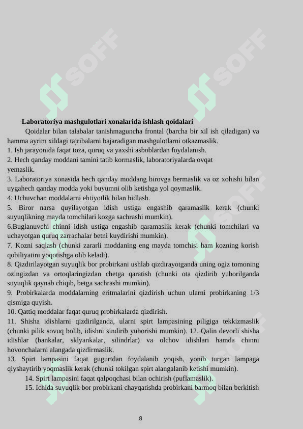 BOTANIKA VA OSIMLIKLAR FIZIOLOGIYASI labaratorya ishi 8