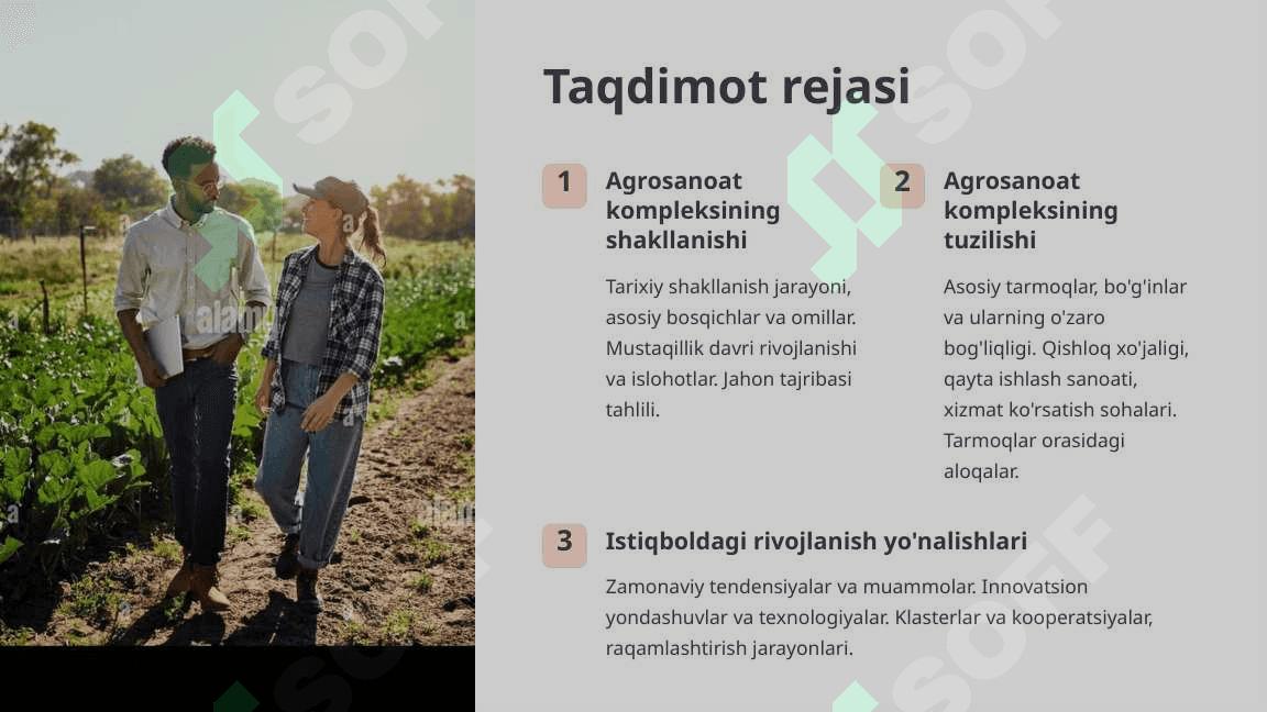 Agrosanoat kompleksini tashkil topishi va tuzilishi 2