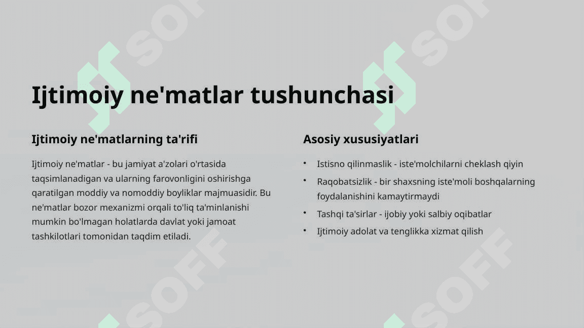 ijtimoiy ne'matlar va uning tasnif tamoyillari 3