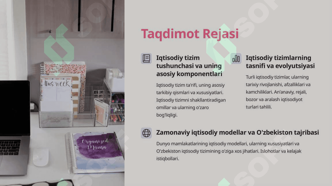 Iqtisodiy Tizim Tushunchasi va Uni Toifalashtirish 2