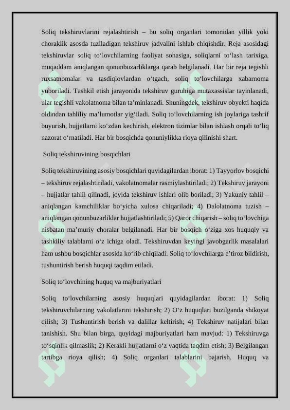 Soliq tekshiruvi 6
