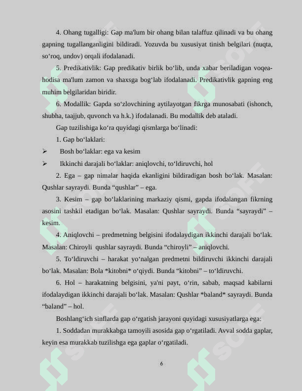 Ona tili  darslarida "Gap va uning turlari" mavzusini òrganish 6