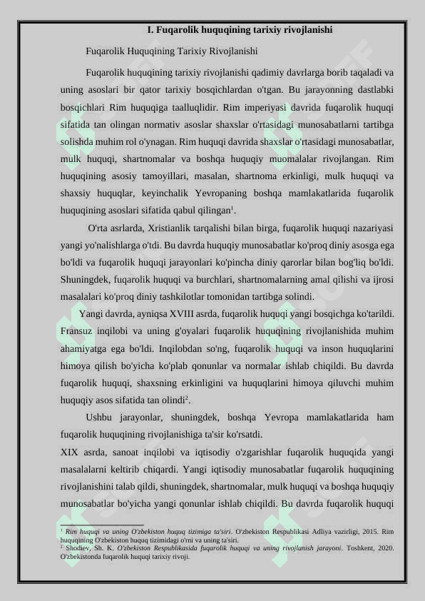 Fuqorolik huquq va burchlarining vujudga kelishi, asoslari hamda nazariy jihatdan tahlili 5