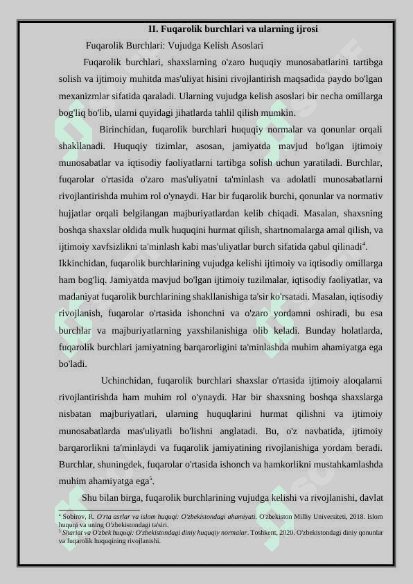 Fuqorolik huquq va burchlarining vujudga kelishi, asoslari hamda nazariy jihatdan tahlili 8