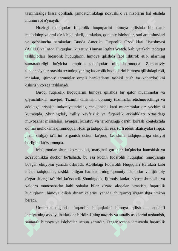 Fuqarolik huquqlarini himoya qilish usullari tushunchasining nazariy va amaliy asoslari 4
