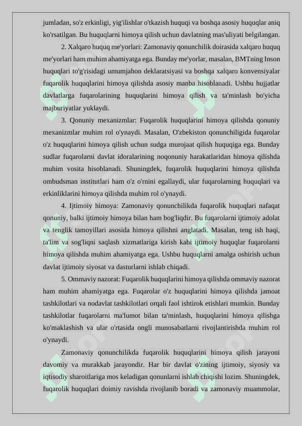 Fuqarolik huquqlarini himoya qilish usullari tushunchasining nazariy va amaliy asoslari 8