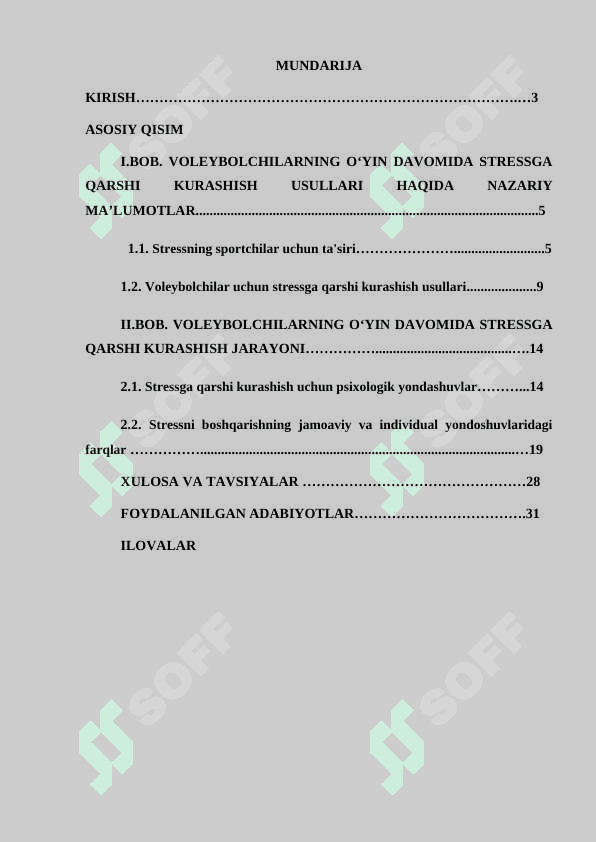vVOLEYBOLCHILARNING O‘YIN DAVOMIDA STRESSGA QARSHI KURASHISH USULLARI 2