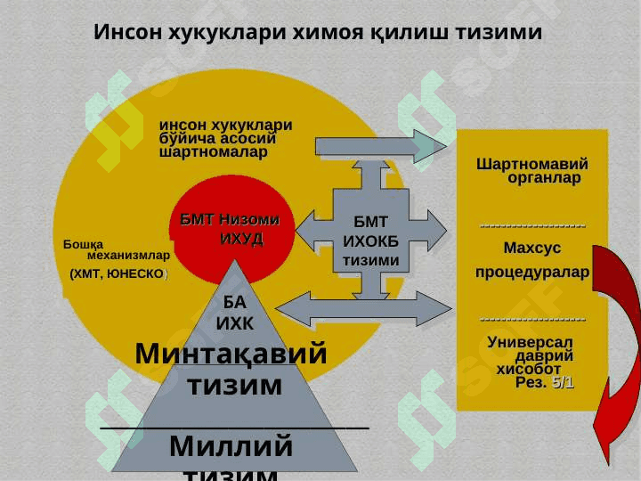 Инсон ҳуқуқларини  ҳимоя қилиш бўйича халқаро ва миллий механизмлар 7